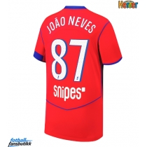 Paris Saint-Germain Joao Neves #87 Tredjedrakt 2025-26 Kortermet
